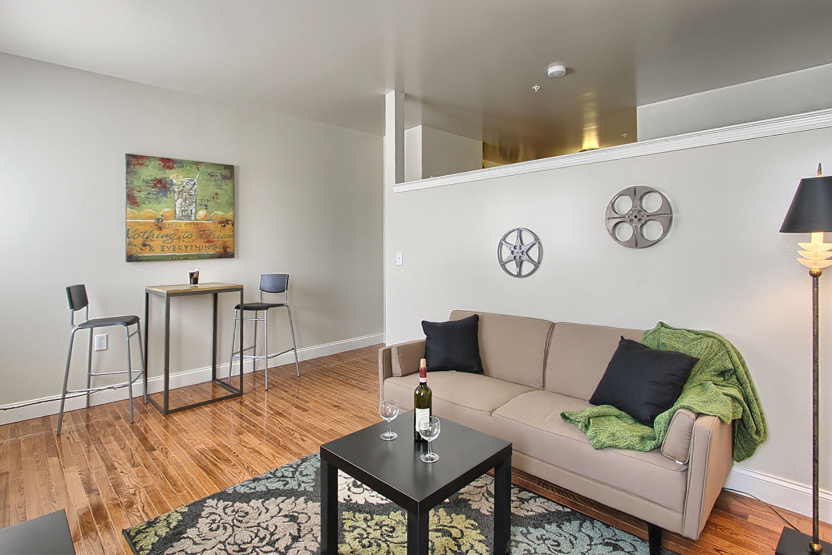 Glass Factory Apartments living room