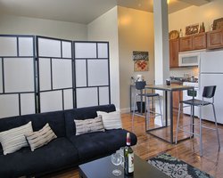 Glass Factory Apartments model apartment